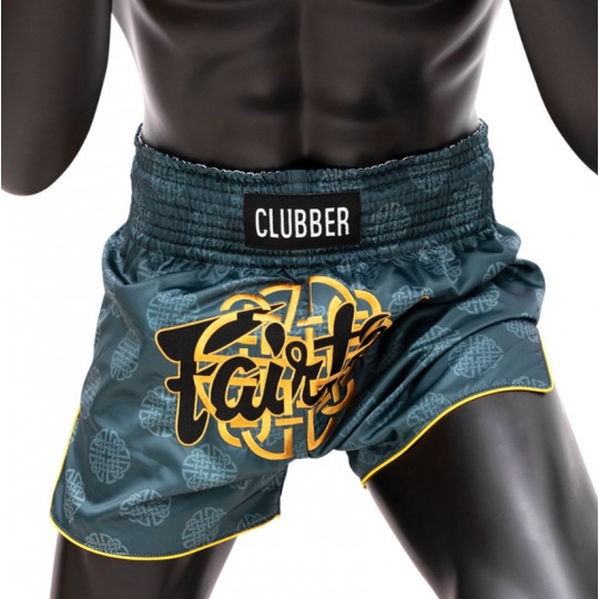 Шорты для Тайского бокса BS1915 - "CLUBBER" Green China