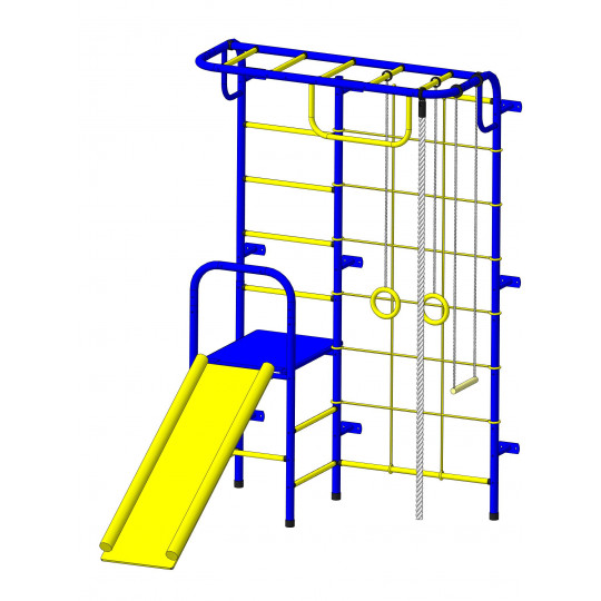 Детский спортивный комплекс Пионер С107М сине/жёлтый
