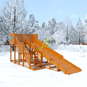 Деревянная Зимняя IgraGrad Горка Snow Fox, Скат 5,9 м