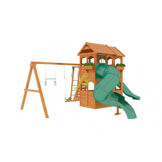 Детская площадка IgraGrad Fast Клубный домик 2 с трубой и рукоходом