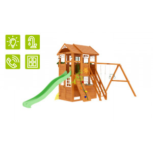 Детская площадка IgraGrad Fast Клубный домик 2 с трубой Luxe