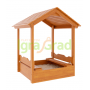 Детская деревянная песочница с крышей IgraGrad
