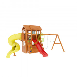 Детская площадка IgraGrad Fast Клубный домик 3 с трубой Luxe
