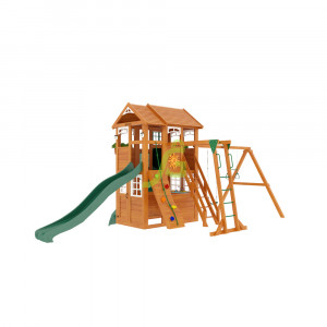 Детская площадка IgraGrad Fast Клубный домик 2 с трубой и рукоходом Luxe