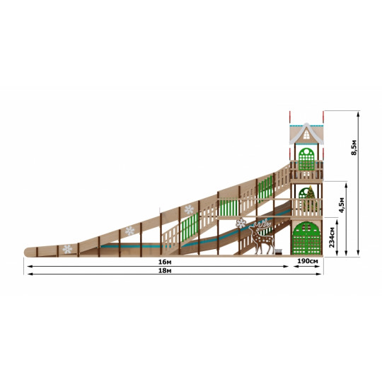 Зимняя горка "Волшебная зима"4