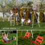 Детский спортивный комплекс для дачи ROMANA Акробат - 2 NEW (с качелями гнездо)