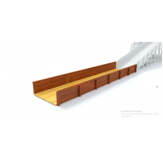 Выкат для зимней горки Савушка Тип №2, секция 3 м
